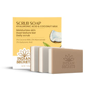 Indian Secrets Scrub Soap Hyaluronic Acid & Coconut Milk