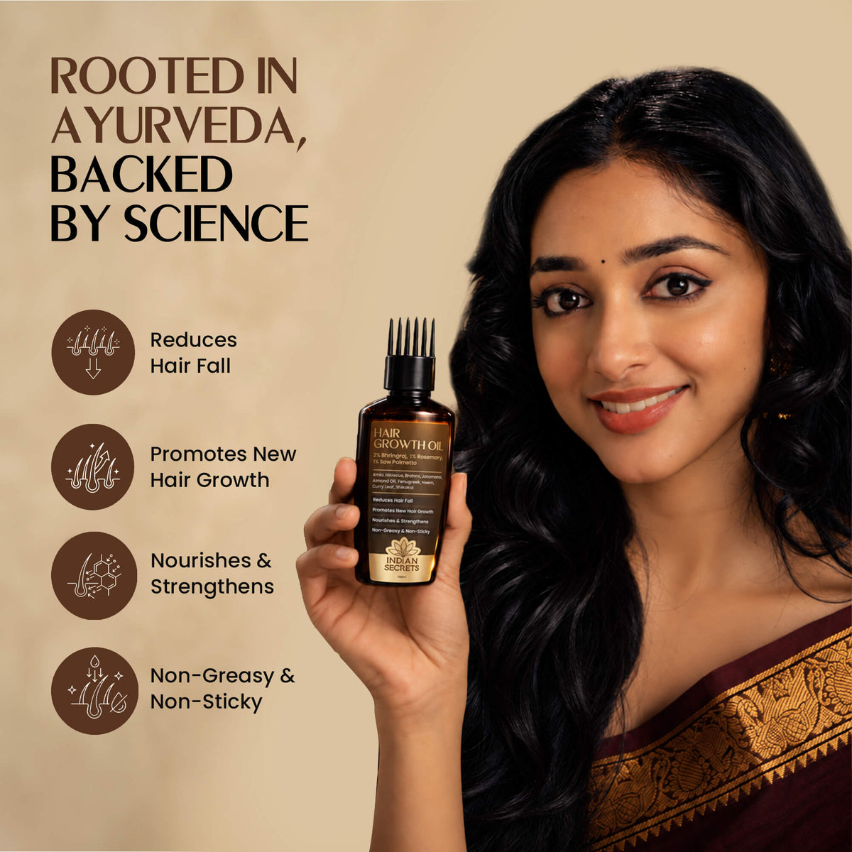 Indian Secrets Hair Growth Oil, 100ml