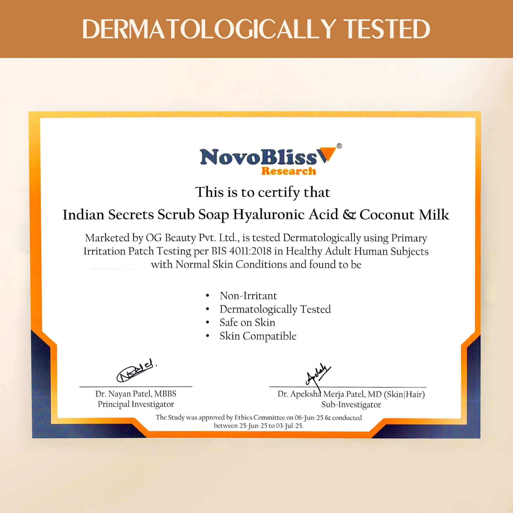 Indian Secrets Scrub Soap Hyaluronic Acid & Coconut Milk