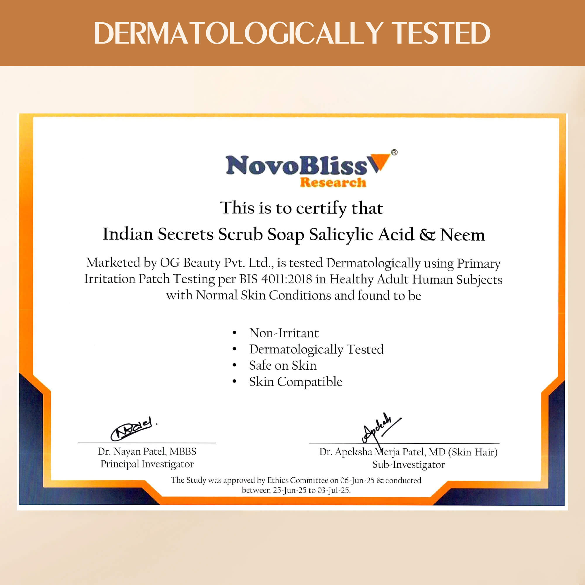 Indian Secrets Scrub Soap Salicylic Acid & Neem